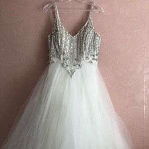 Designer White Formal Dress